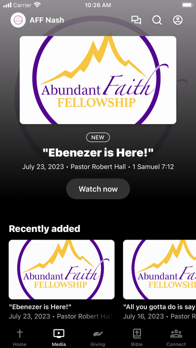 Abundant Faith Fellowship Screenshot