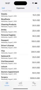 Personal Expenses Tracker screenshot #1 for iPhone