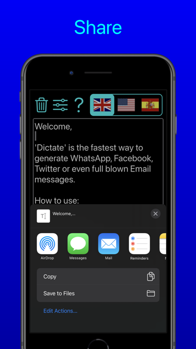 Dictation - Speech to text Screenshot