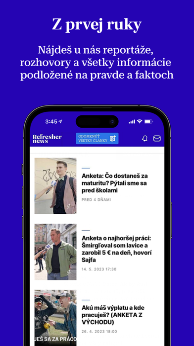 Refresher News Slovensko Screenshot
