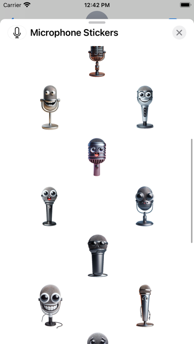 Screenshot #2 pour Microphone Stickers