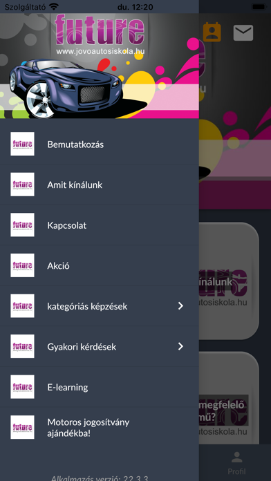 Jövő Autósiskola Screenshot