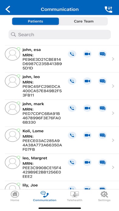 Persivia Care Provider Screenshot