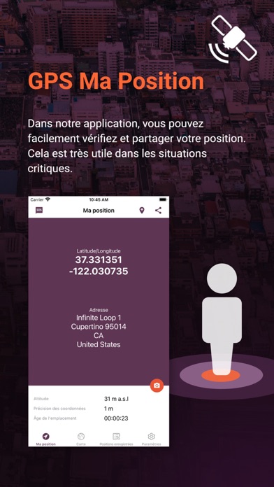 Screenshot #1 pour GPS Ma Position