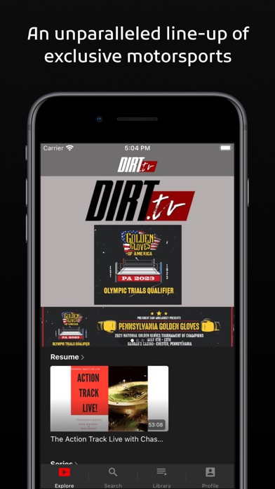 Dirt TV Screenshot