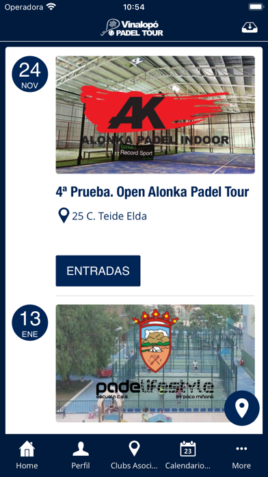 Vinalopo Pádel Tour Screenshot