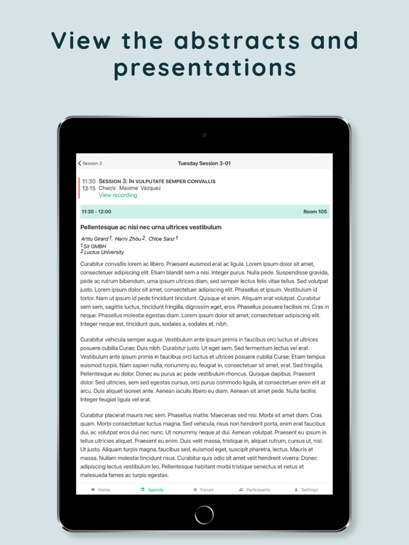 Screenshot #5 pour ComsApp, conference app