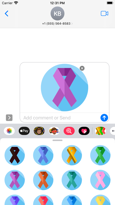 Screenshot 2 of Causes Ribbons App