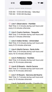 mexico subway map iphone screenshot 3