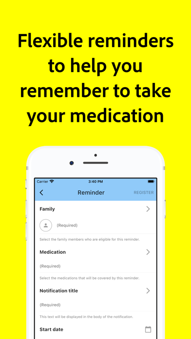 Medication Calendar Screenshot