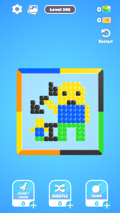 Slide block puzzle 3D game Screenshot