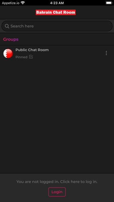 Bahrain Chat Room Screenshot