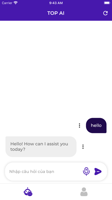 TOP AI - Trợ lý du lịch ảo Screenshot