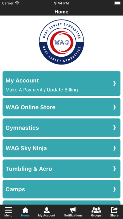 West Ashley Gymnastics Screenshot