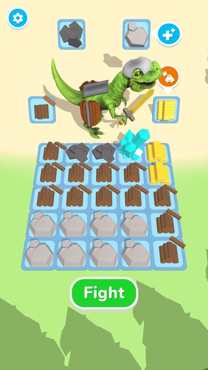 Dino World: Merge & Fight