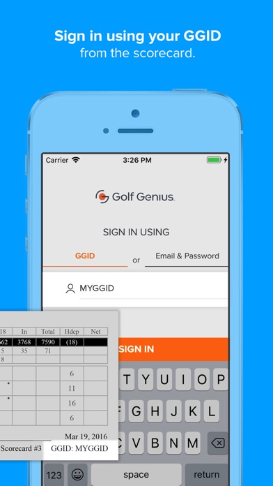 Golf Genius Screenshot