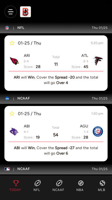 AI Bovada Picks Screenshot