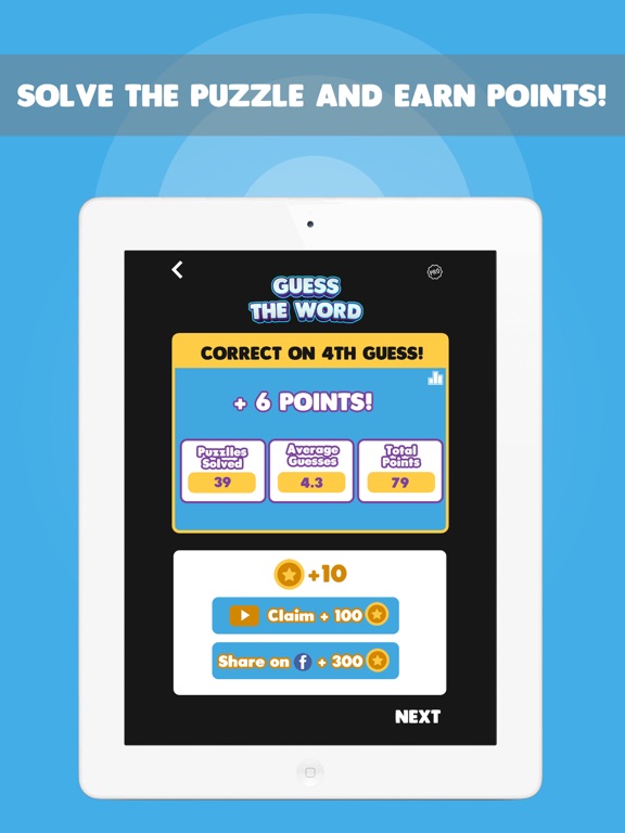 Guess The Word Puzzle Game iPad screenshot 4 - Entertainment app