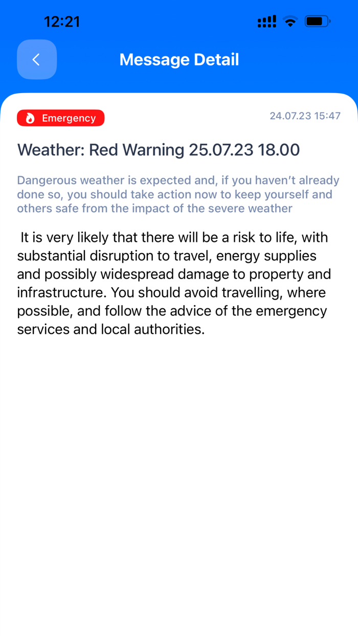 RapidAlerts - Always on time