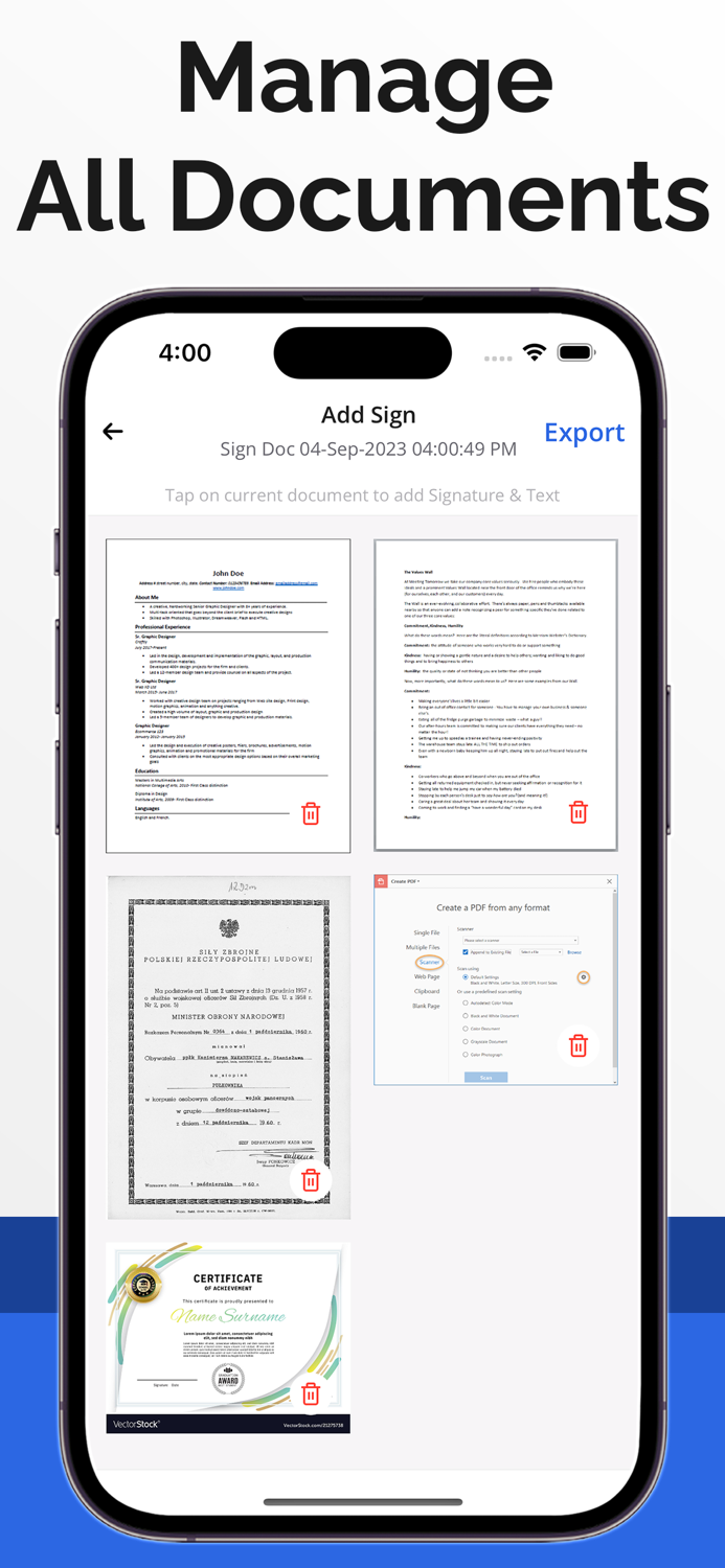 Signature Scan - Digital Sign