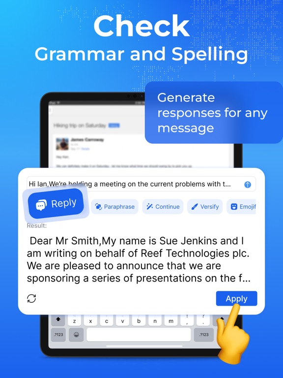AI Assistant - Smart Keyboard iPad screenshot 6 - Utilities app