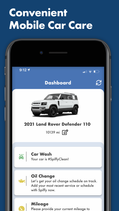 Spiffy On-Demand Car Care Screenshot