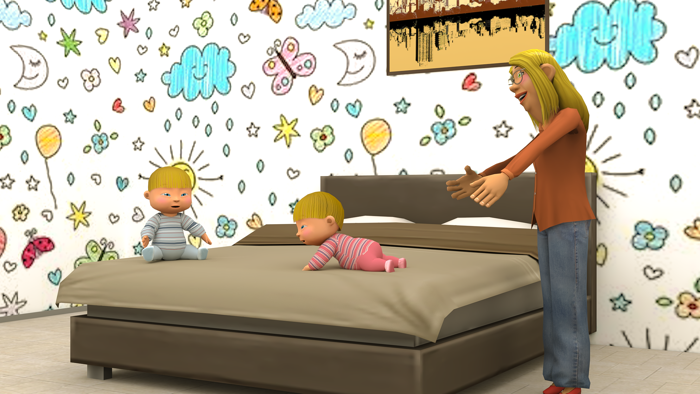 Newborn Mother Twins Baby Sim