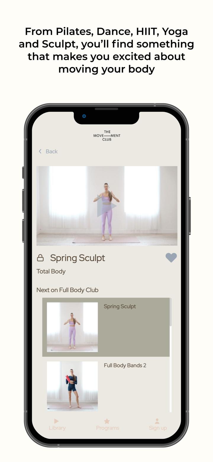 The Movement Club App screenshot 2