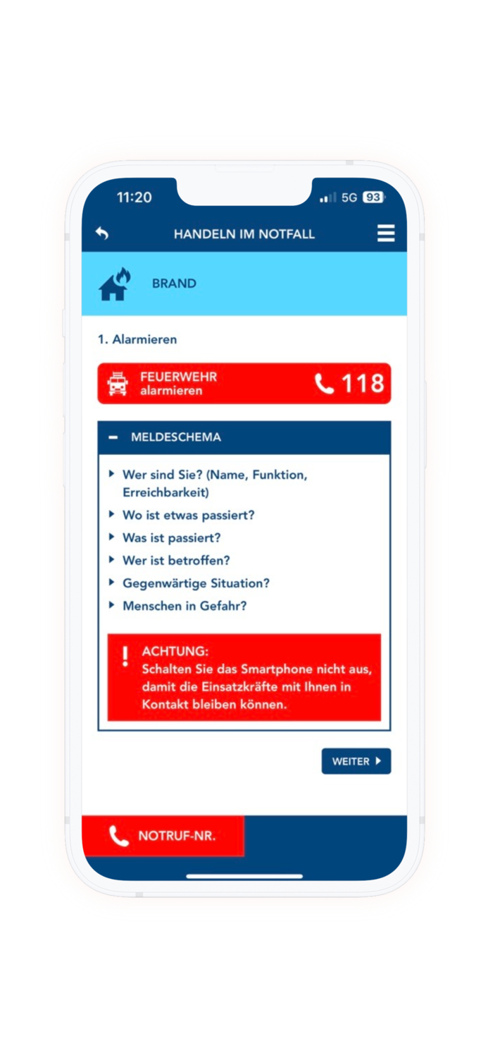 Notfall-App für Schulen