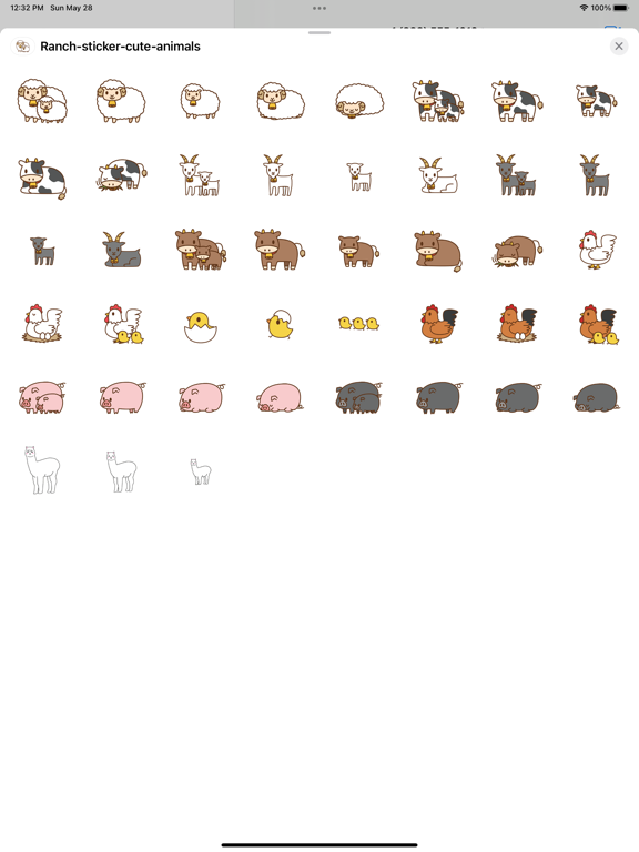 Screenshot #4 pour Autocollants ranch mignons