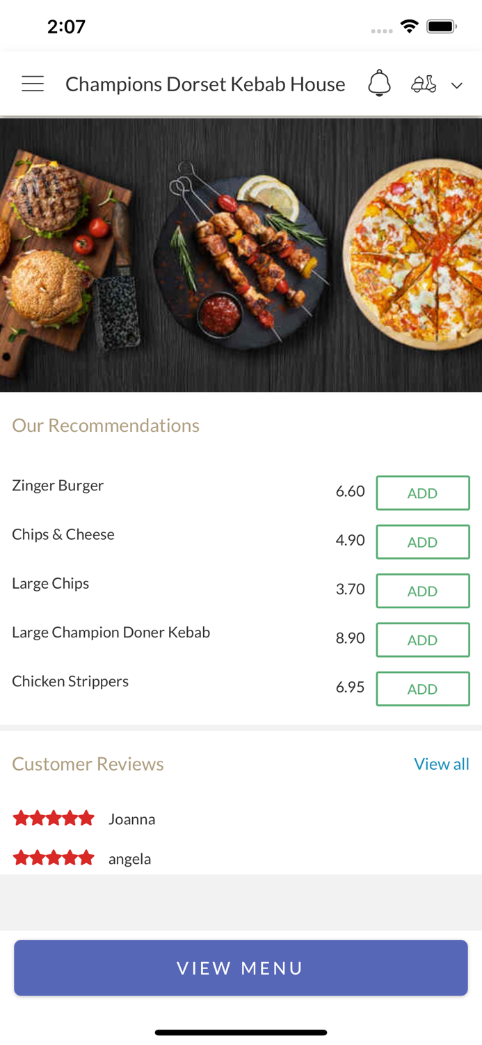 Champions Dorset Kebab House