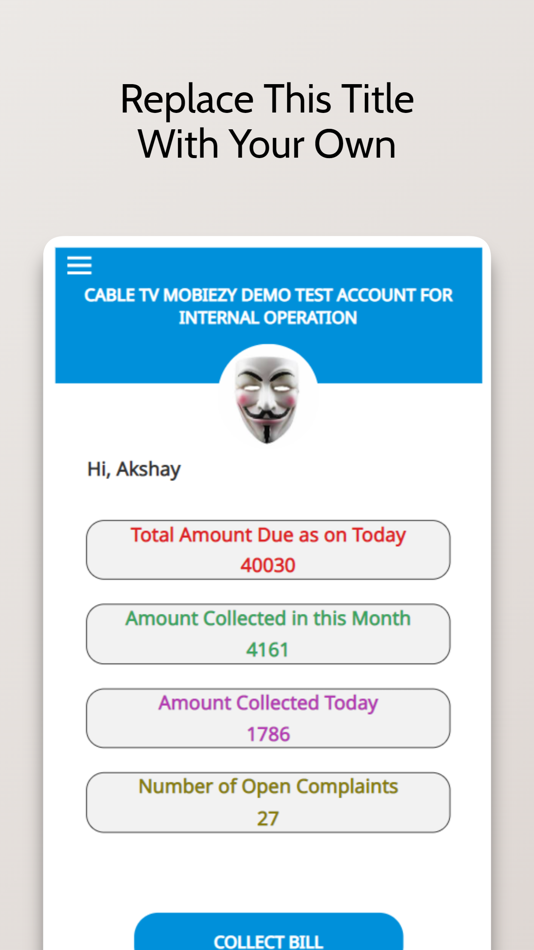#1. MobiCable (iOS) 由: MobiCollector Solutions Pvt Ltd