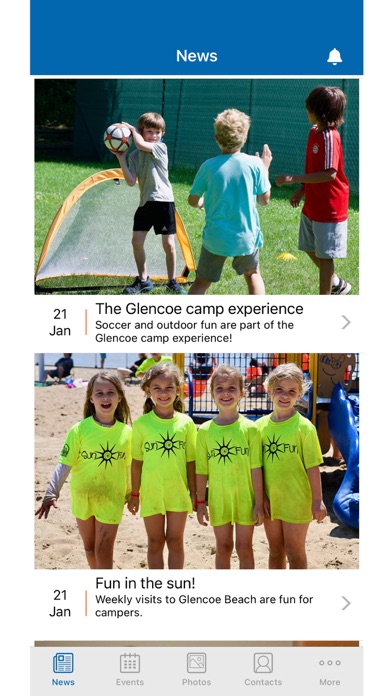 Glencoe Camp App Screenshot