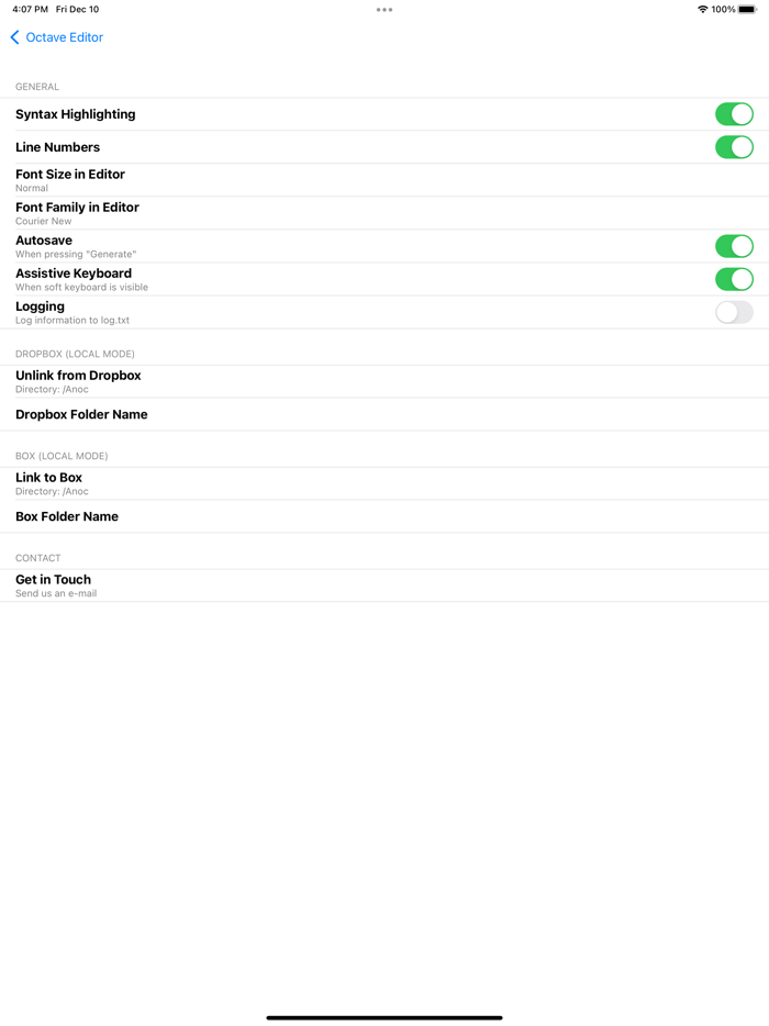 Anoc Pro Octave Editor