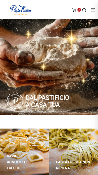 Pasta Fresca | Shop Screenshot