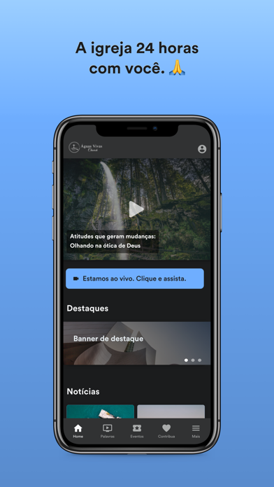 Águas Vivas Church Screenshot