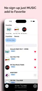 RnB Music Radio Stations FM AM screenshot #3 for iPhone