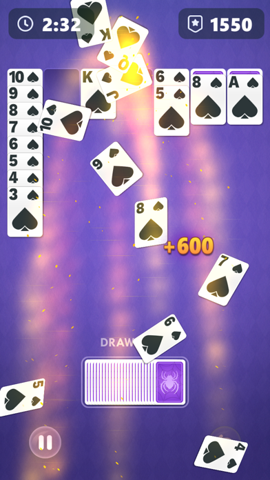 Spider Solitaire: Real Cash Screenshot
