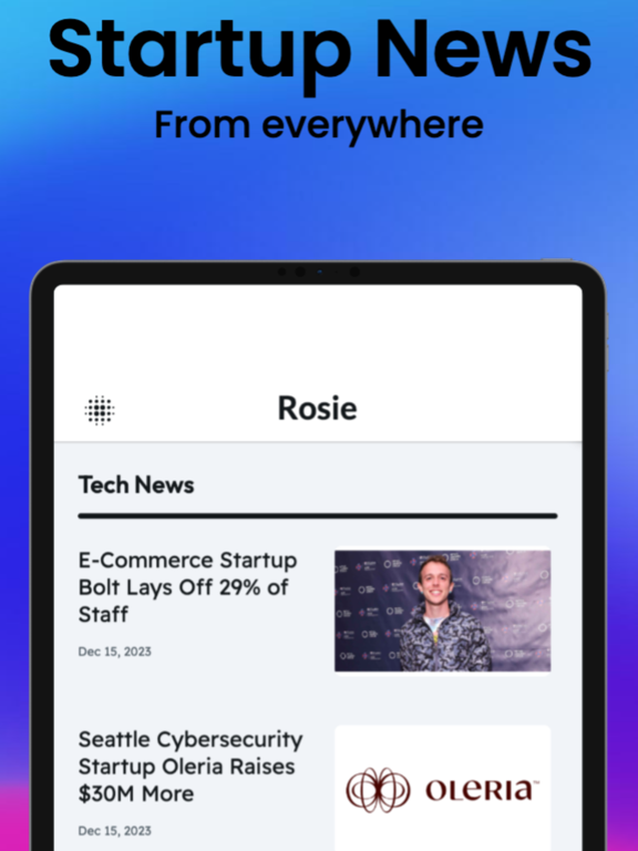 Rosie - Tech News iPad screenshot 7 - News app