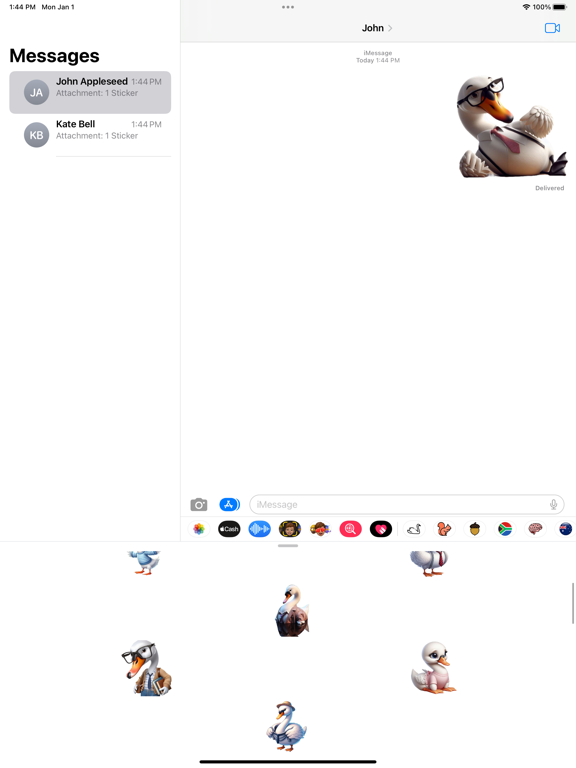 Screenshot #6 pour Swan Stickers