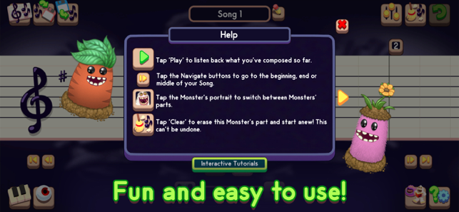 Captură de ecran a compozitorului My Singing Monsters