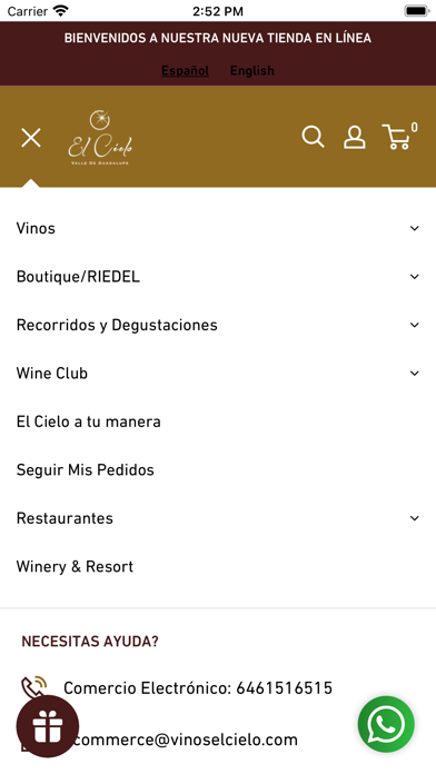 Vinos El Cielo Screenshot