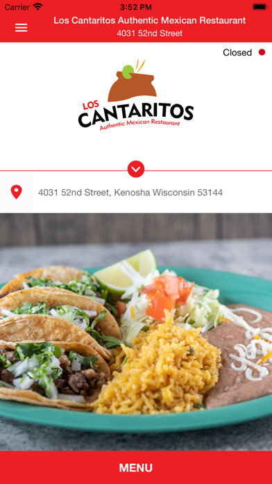 Los Cantaritos Online Ordering Screenshot