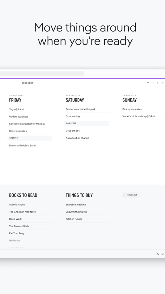 #4. TeuxDeux Daily Checklist To Do (iOS) 게시자: TeuxDeux, LLC