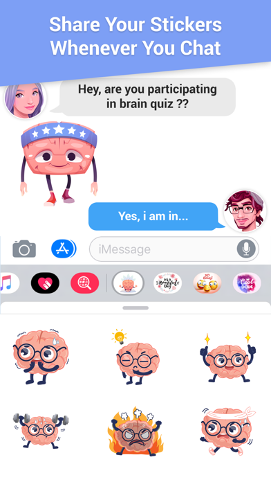 Brain Stickers for iMessage Screenshot