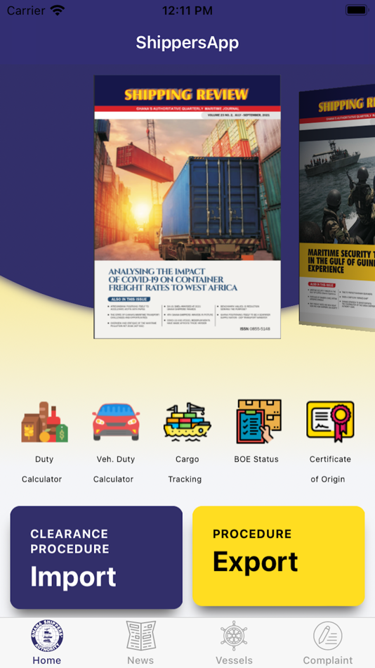 #1. ShippersApp (iOS) 由: Ghana Shippers' Authority