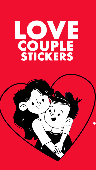 Screenshot #1 pour Love Couple Stickers Messages