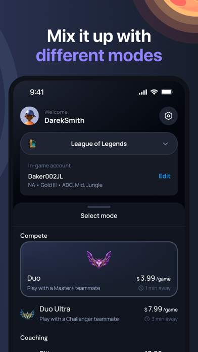 Tapin: Get a Pro Teammate Screenshot
