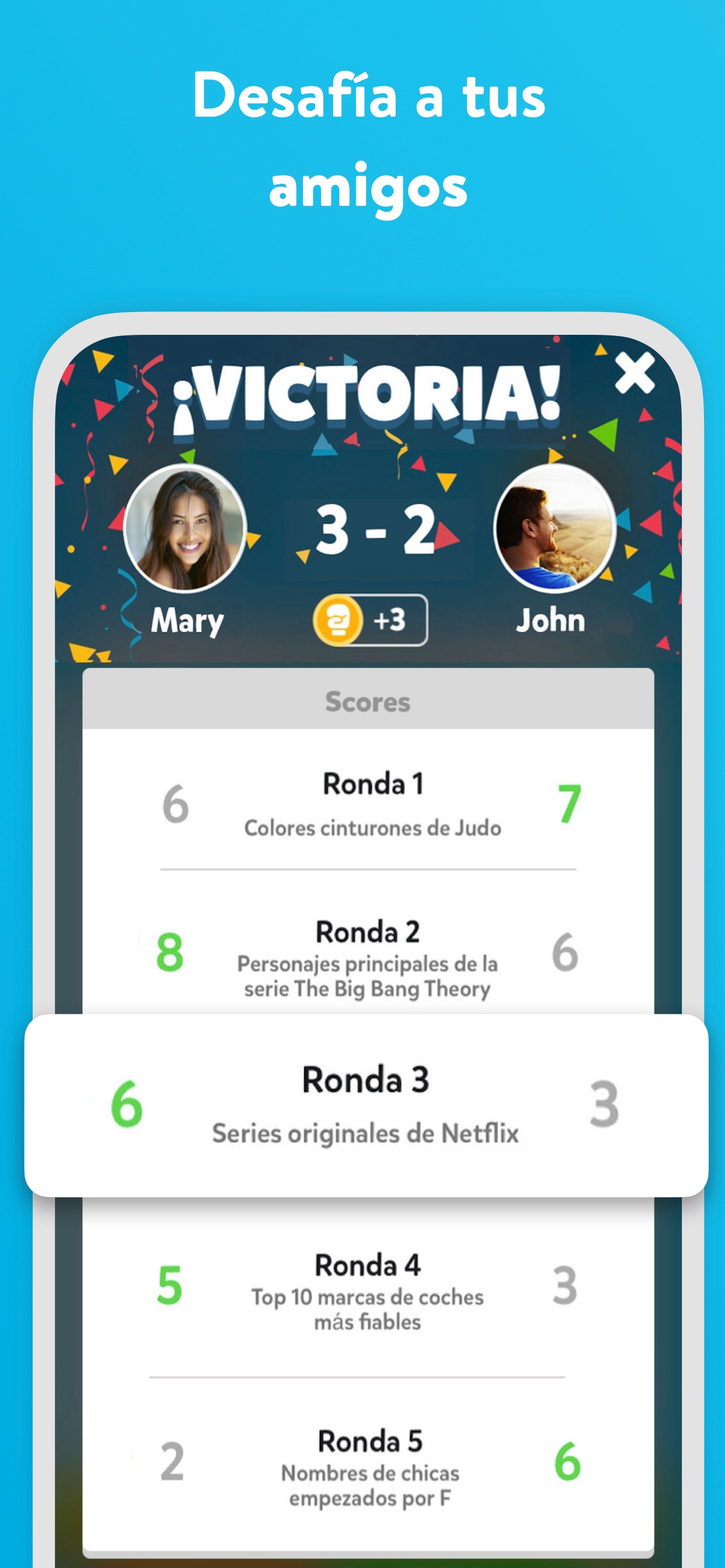 Fight List - Categorías