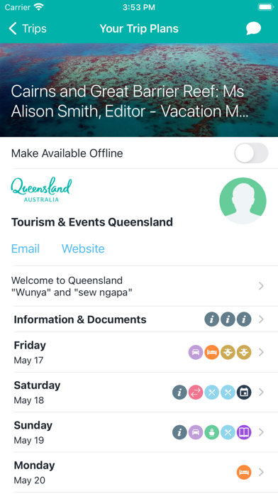 Experience Queensland Program Screenshot